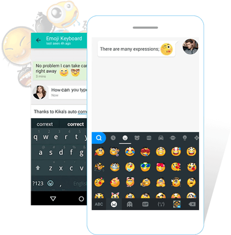 Download Kika Android Keyboard App Emoji Full Size Png Image Pngkit