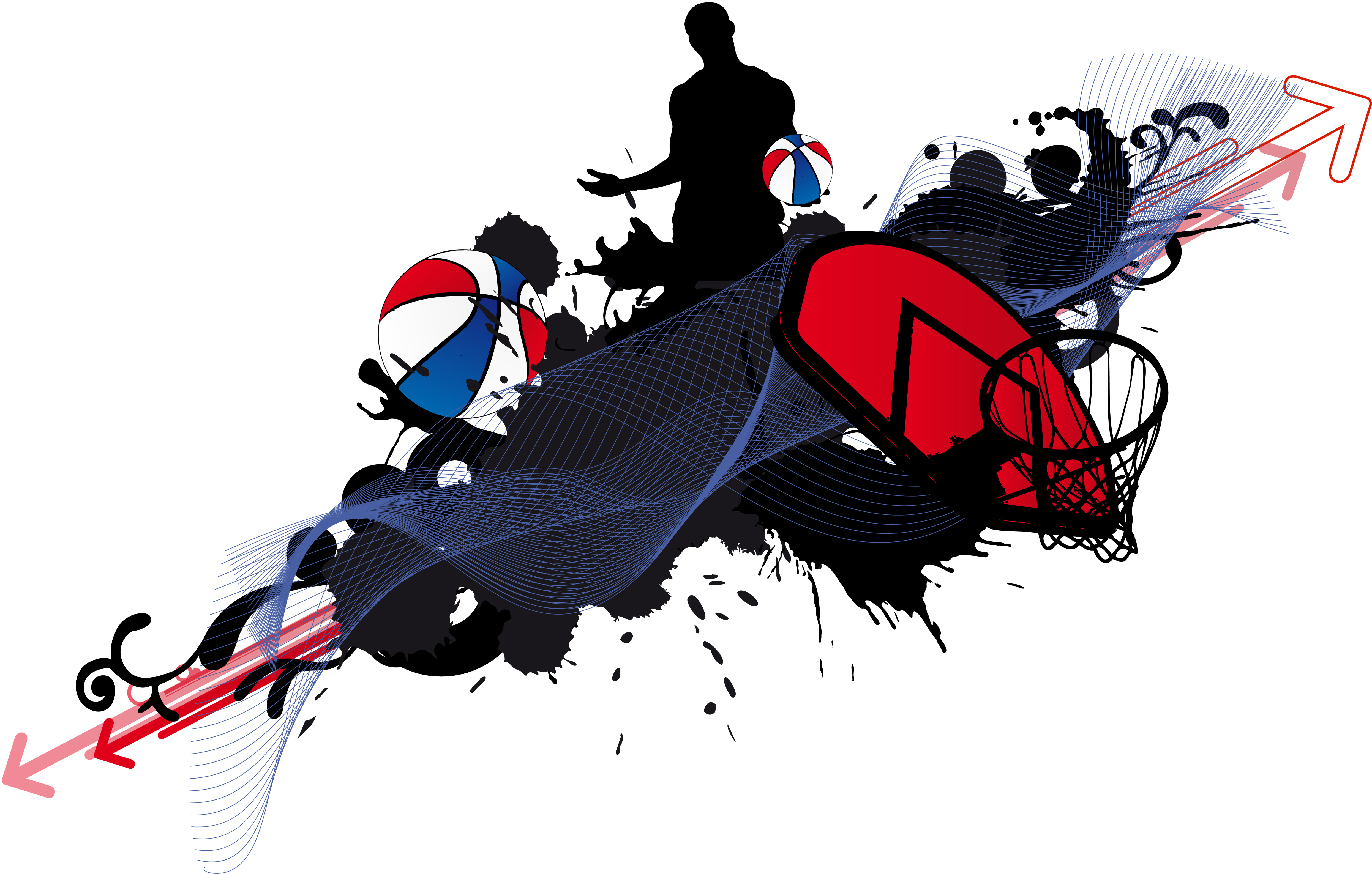 Sport Basketball Logo Equipment - All Stars Kid Sports (5244x3402), Png Download