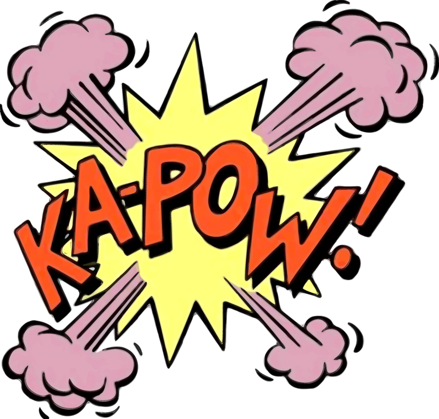 Ka Pow Cartoon Expression - Roy Lichtenstein Pop Art Words (900x860), Png Download