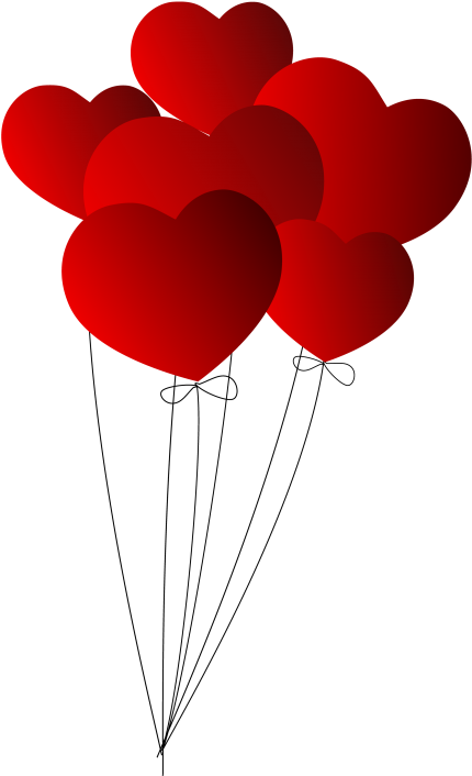 Download Heart Balloon Png Image - Heart Balloon Png (500x733), Png Download