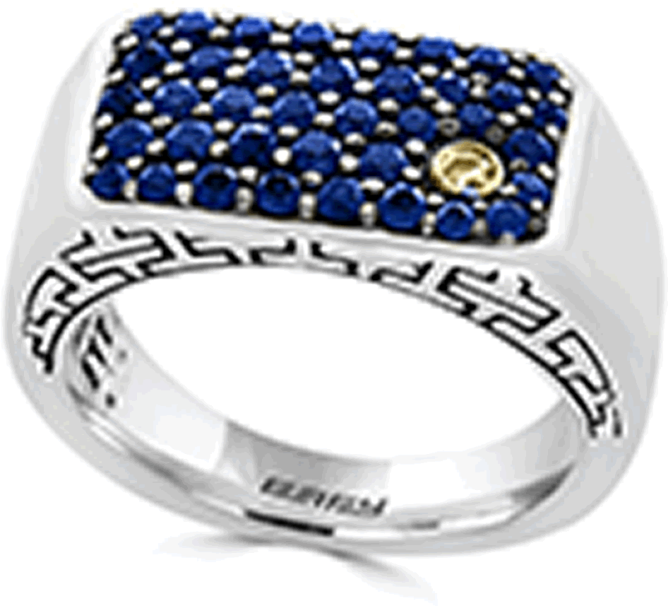 Men's - Effy Collection Effy Men's Sapphire Ring (1-3/8 Ct. (1200x1200), Png Download