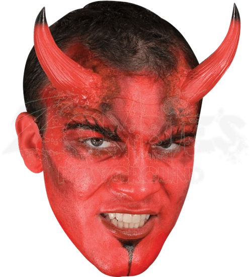 Large Devil Horns - Prosthetic Devil Horns (550x550), Png Download