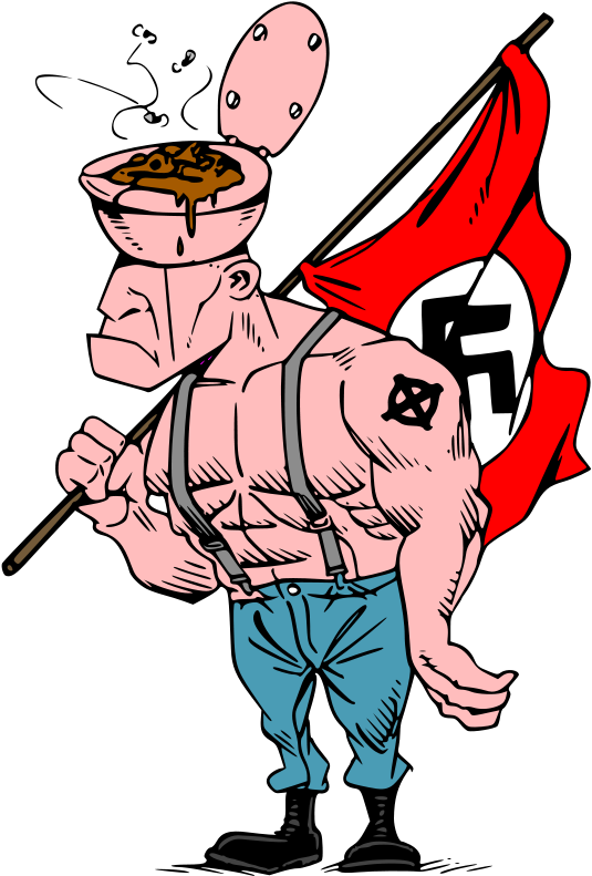 Stop The Penrith Mosque Sez The Nutzis Too Late Losers - Nazi Clipart (540x800), Png Download