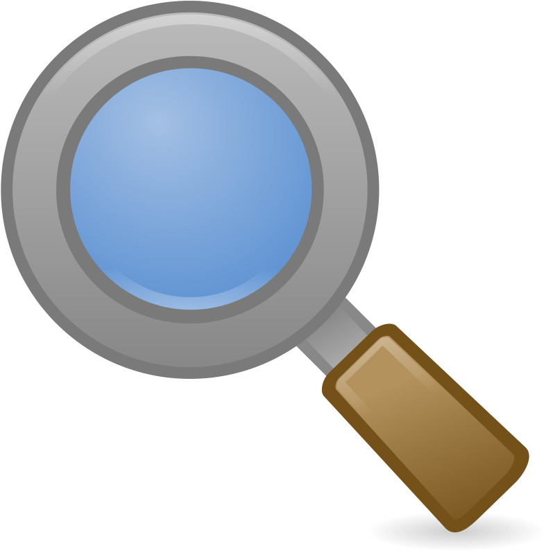 Magnifying Glass Book Clipart - Search Clipart Png (800x800), Png Download
