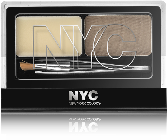 More Facts - Nyc Browser Brush-on Set For Perfect Eyebrows Color (1270x931), Png Download