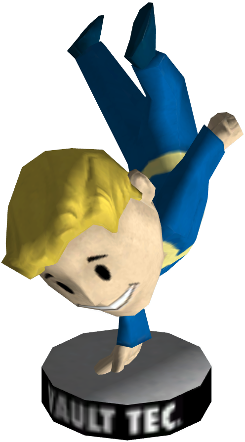 Bobblehead Agility - Vault Boy Bobblehead Luck (600x1000), Png Download