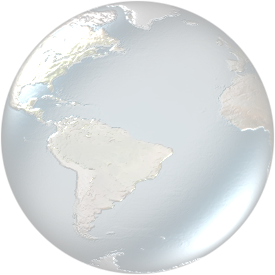 See Thru Globe - Alaska (400x400), Png Download