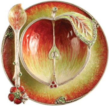 Apple - Quest Collection Red Apple 3-pc Pot Set (500x500), Png Download