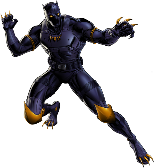 Black Panther Marvel Transparent Png - All Black Panther Suits (619x630), Png Download