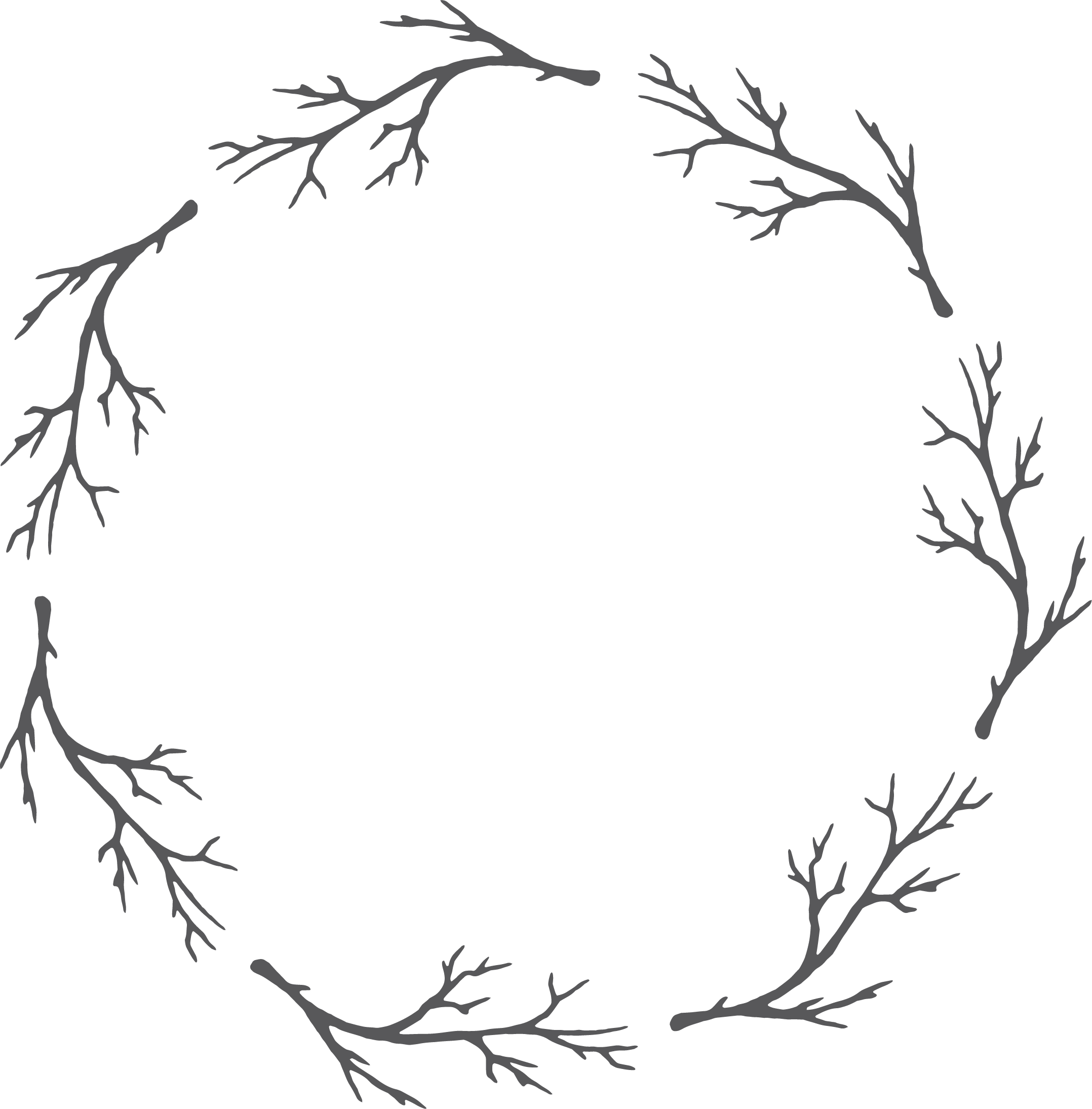 Black And Watercolor Painting - Flower Garland Black And White (2156x2189), Png Download