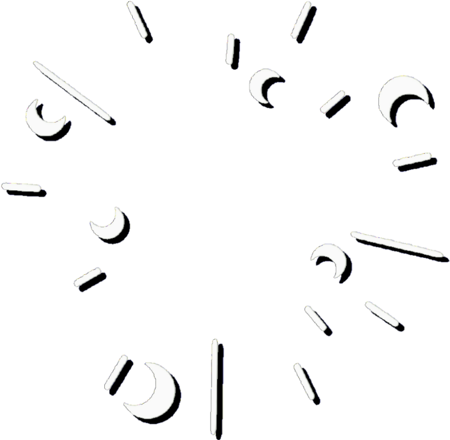 Borde Luna Overlay Png Decoracion - Clock Overlay Png (1024x1024), Png Download