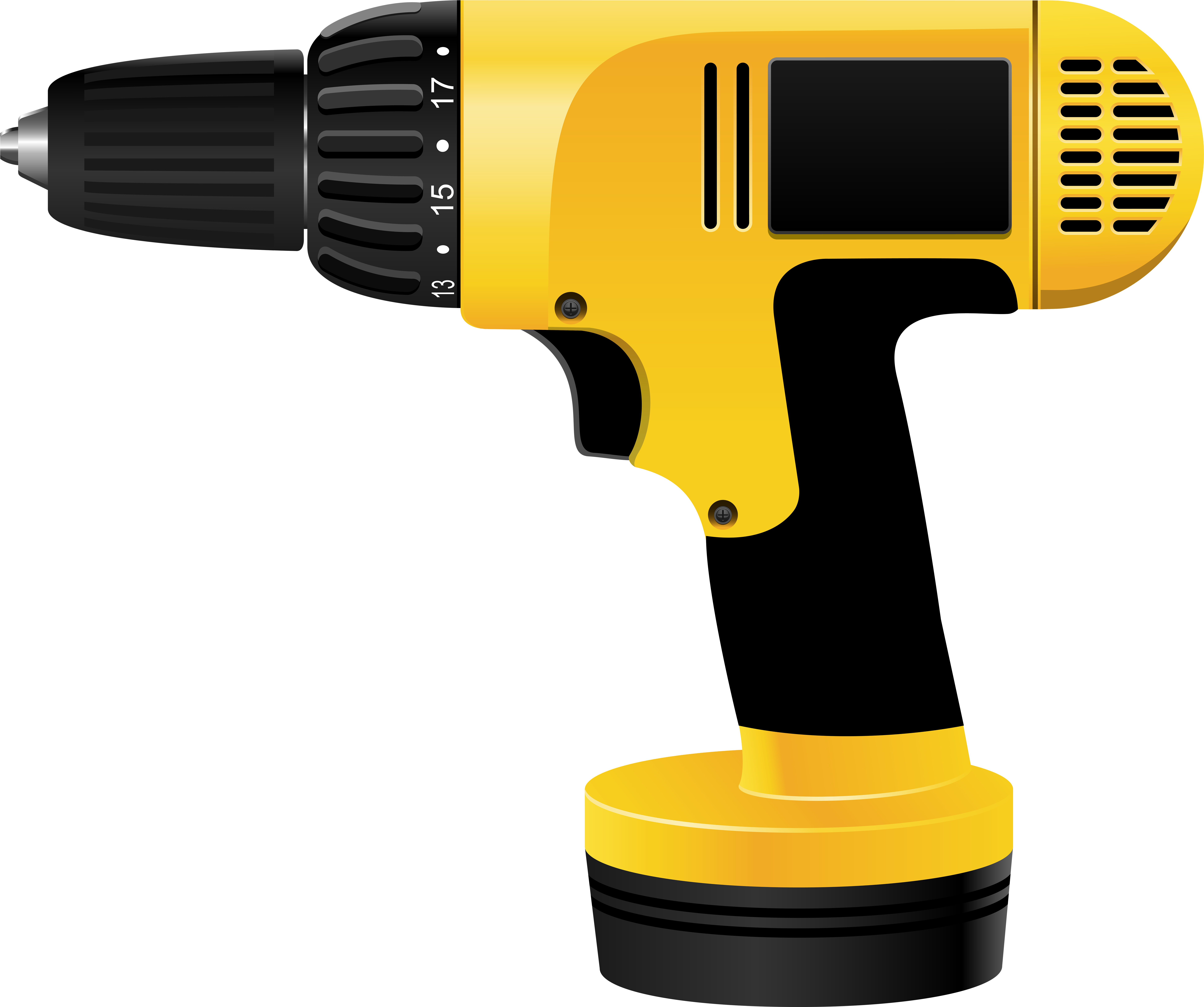 Electric Screwdriver Png Clip Art (8000x6692), Png Download