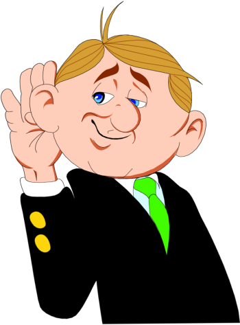 Friday, 28 December - Listening Clip Art Png (350x473), Png Download