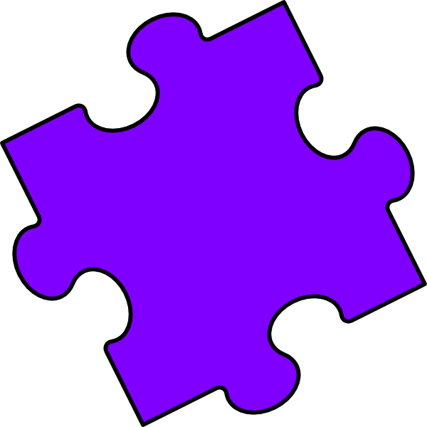 Png Transparent Stock Autism Clipart Pink - Light Blue Puzzle Piece (600x600), Png Download