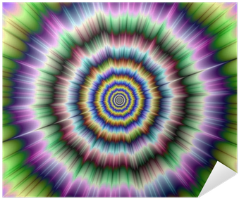 Color Explosion In Violet Green And White Poster • - Colour Explosion Art Print - Mini By Objowl (400x400), Png Download