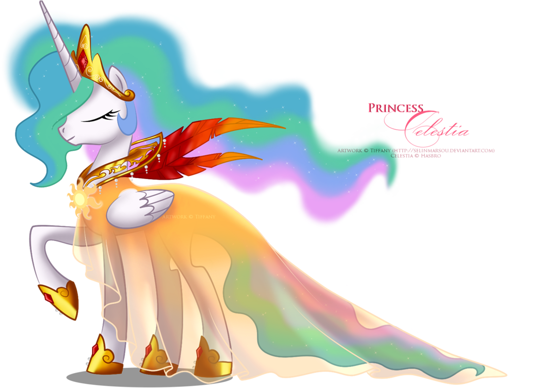 Princess Celestia Wallpaper - My Little Pony Princess Celestia Dress (1280x808), Png Download