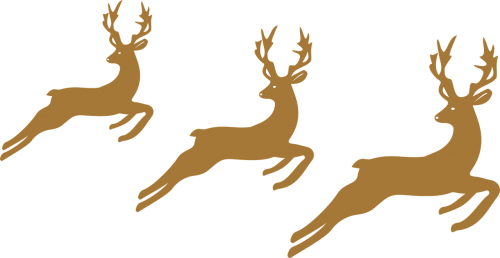 Holidays,christmas Decoration,santa Claus ,drawing - Elk (500x258), Png Download