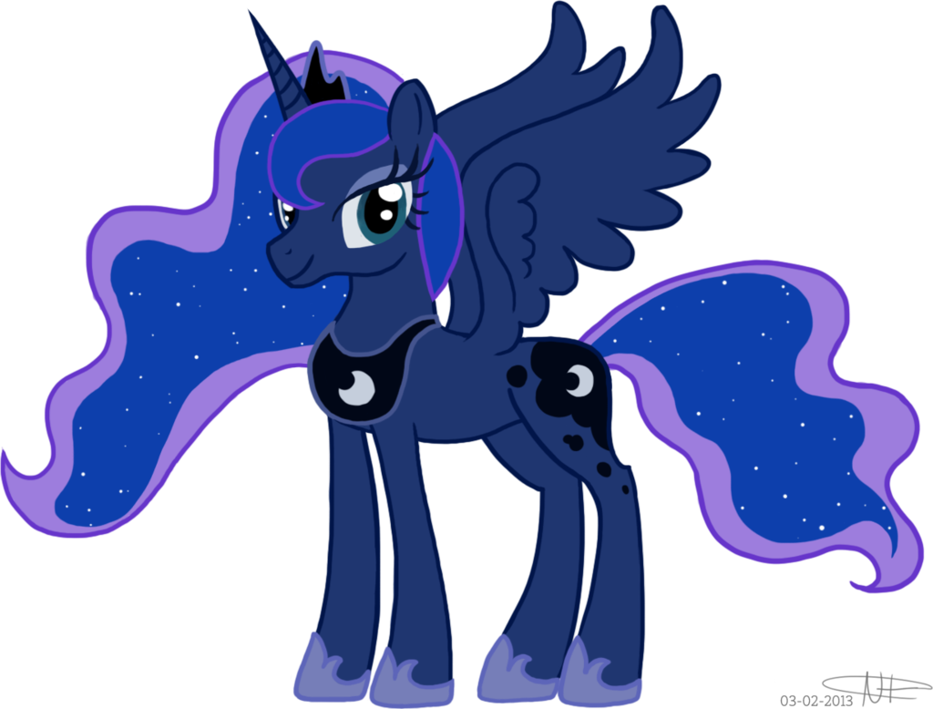 Princess Luna Da By Pizzaniall - My Little Pony Princess Luna (1024x778), Png Download