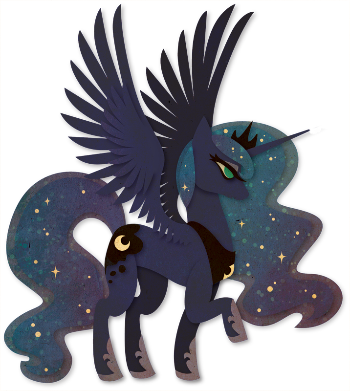 Princesa Luna My Little Pony (716x800), Png Download