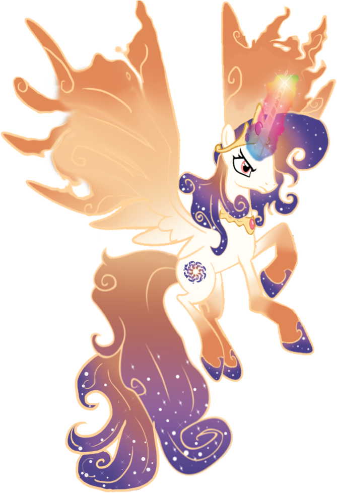 Queen Galixia, Mother Of Princess Celestia And Princess - My Little Pony Princess Galaxia (711x1019), Png Download