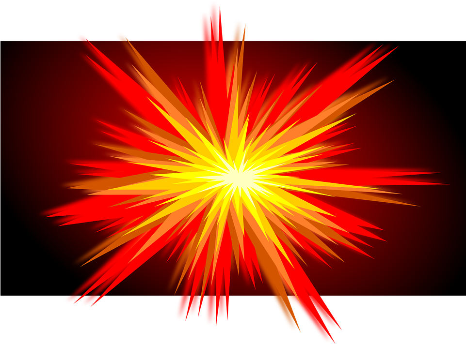 Explosion, Boom, The Eruption, Inkscape - Explosion Graphics (960x717), Png Download