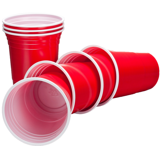 Red Party Cups - Red Solo Cups Transparent (662x600), Png Download