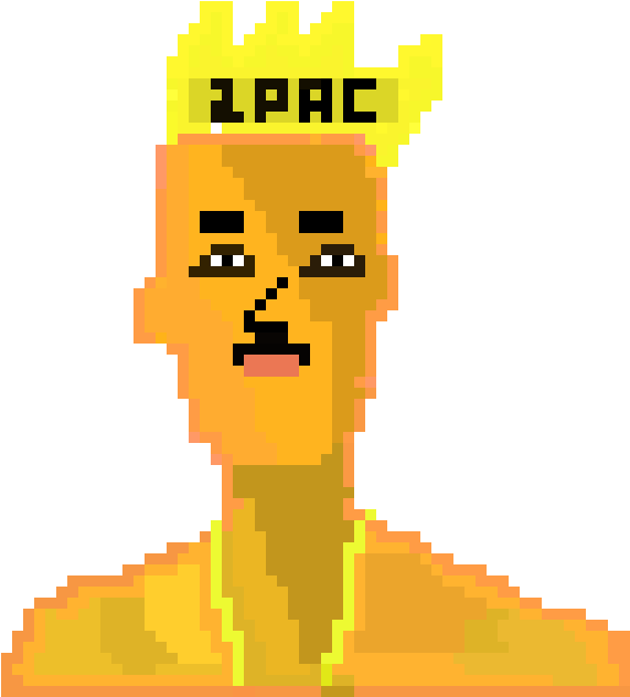 2pac - Illustration (620x660), Png Download