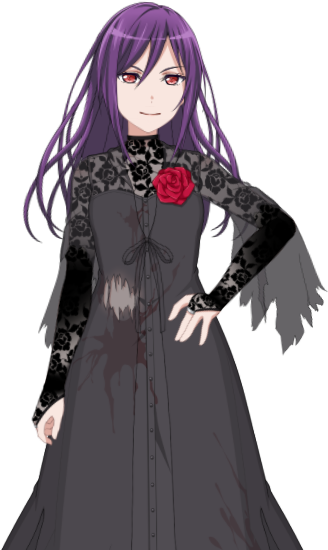 Cursed Well Live2d Model - Well Kaoru Seta (418x589), Png Download