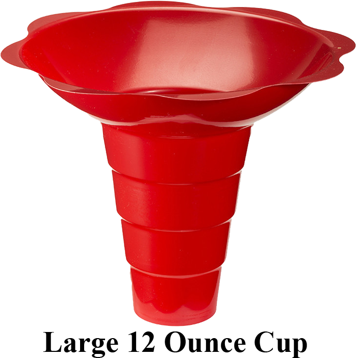 Flower Cups One Color - Flower Snow Cone Cup (697x711), Png Download