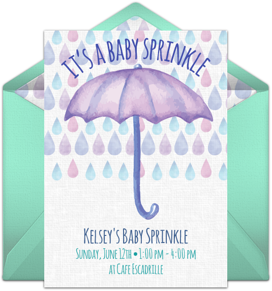 It's A Baby Sprinkle Online Invitation - Punchbowl.com (650x650), Png Download