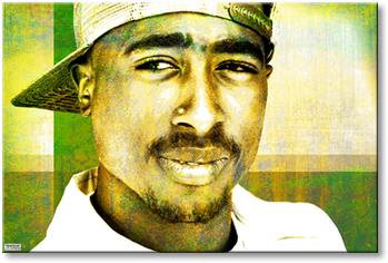 Art Print 2pac - Visual Arts (870x421), Png Download