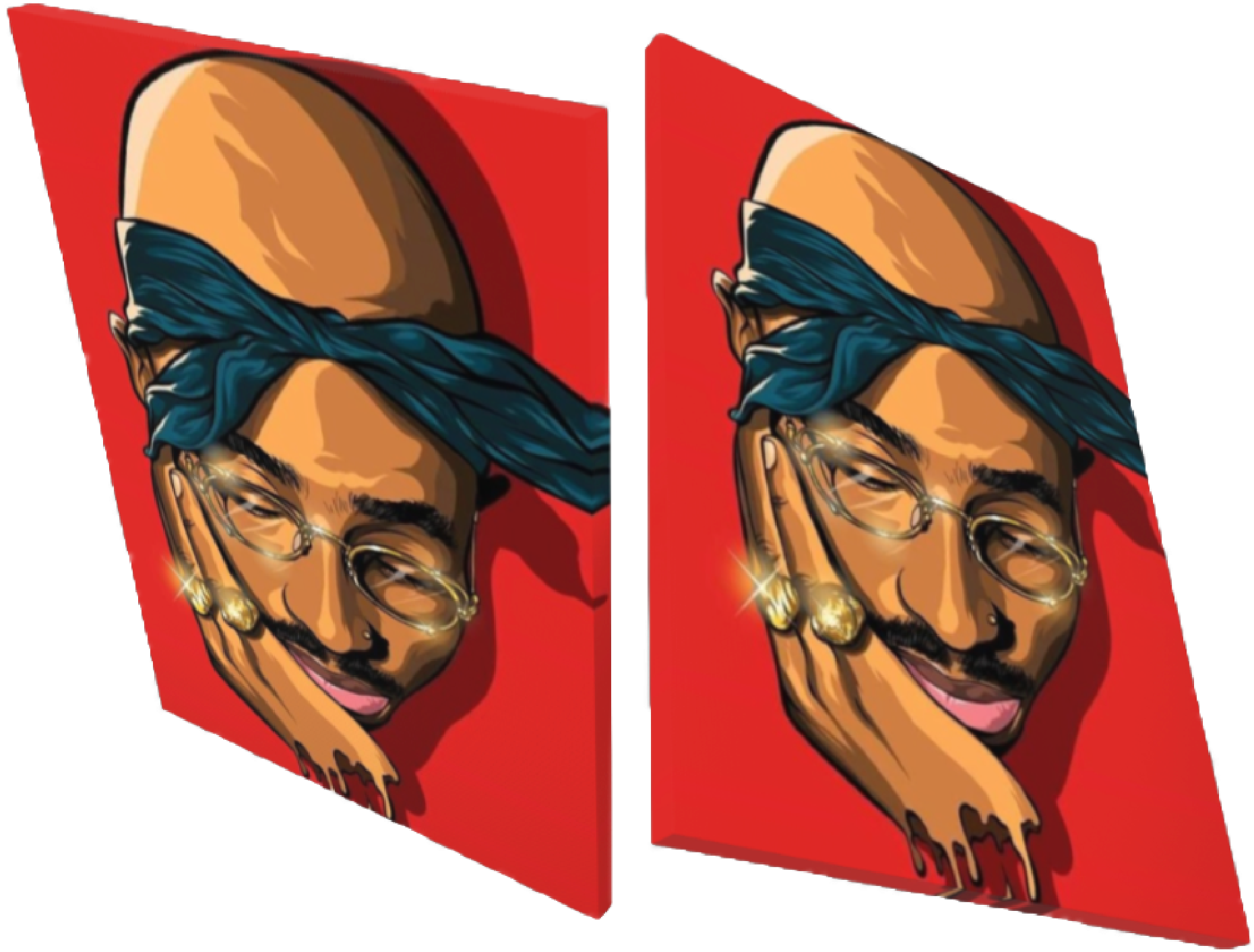 Image Of Drippy 2pac - Tupac Shakur (2224x1668), Png Download