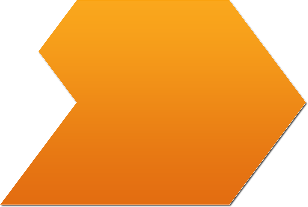 Contato - Orange Hexagon Png (1008x679), Png Download