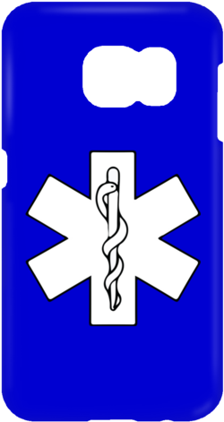 Star Of Life White Samsung Galaxy S7 Phone Case - Mobile Phone Case (480x480), Png Download