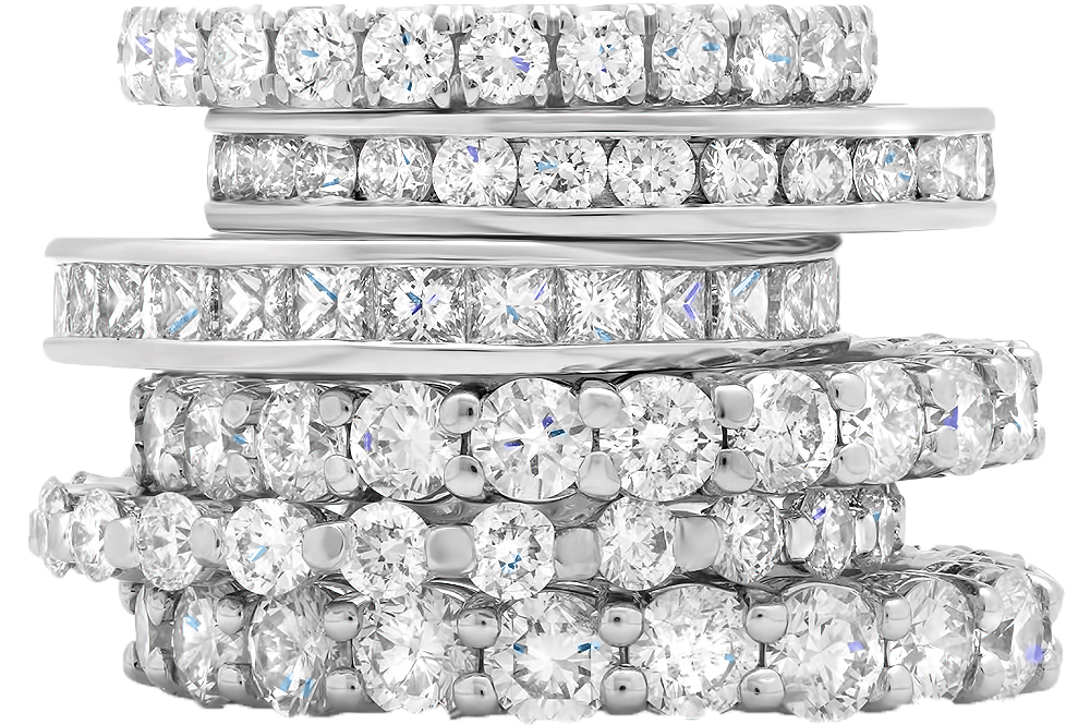 Mf Wedding Band Collection Image - Eternity Ring (1000x1000), Png Download