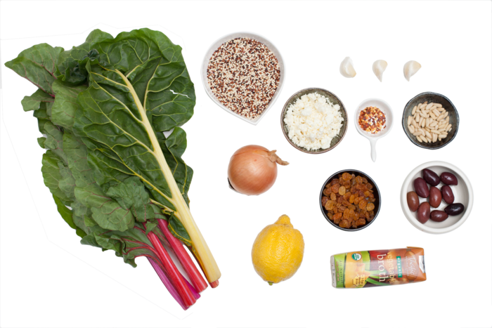 Ligurian Chard With Pine Nuts & Feta - Blue Apron Ingredients (700x467), Png Download