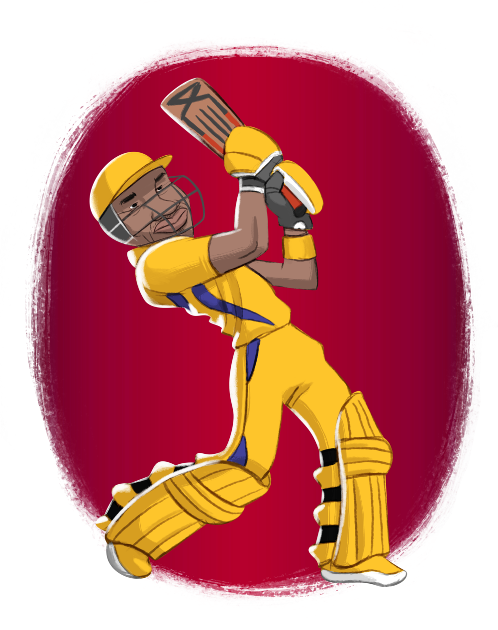 Dwayne-bravo - Illustration (1000x1294), Png Download