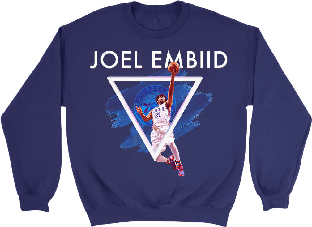 Crewneck Sweatshirt / Purple / S Joel "trust The Process" - Texas Tech T Shirts (1024x1024), Png Download