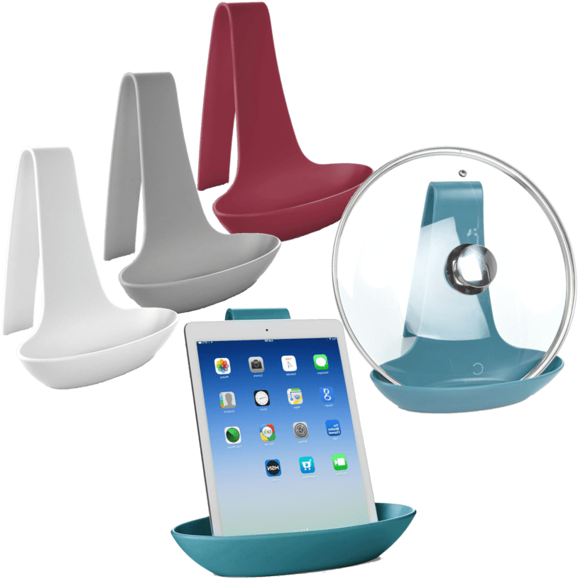 Curtis Stone Countertop Lid Rest & Tablet Holder - Smartphone (864x864), Png Download