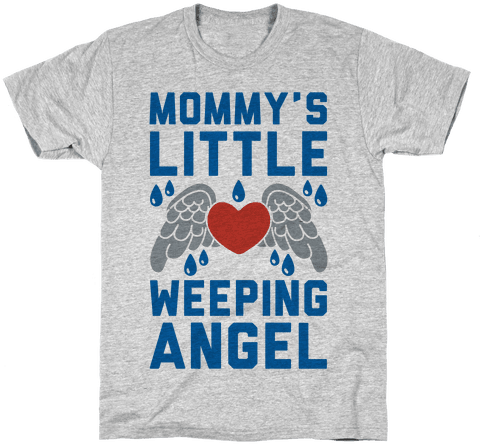Mommy's Little Weeping Angel Mens T-shirt - Social Anxiety Shirt (484x484), Png Download