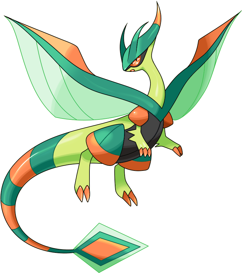 [oc] Mega Flygon [x-post From R/pokemonphoenixrising] - Pokemon Tipo Dragon Tercera Generación (900x900), Png Download