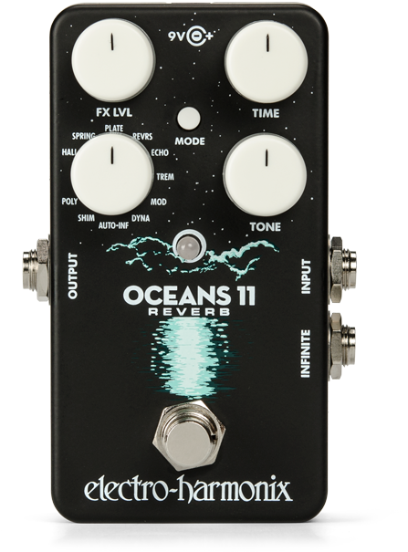 Electro-harmonix Oceans 11 Reverb Pedal Open Box Store - Electro Harmonix Oceans 11 (496x640), Png Download