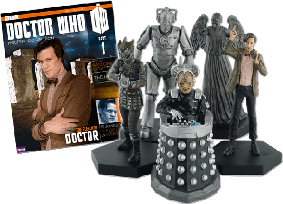 Doctor Who Figurine Collection Display - Doctor Who Magazine Figures (568x418), Png Download