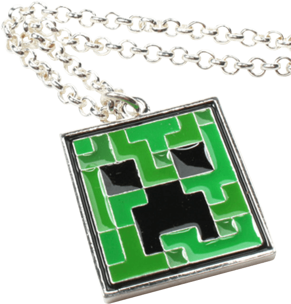 Minecraft Creeper Necklace (618x618), Png Download