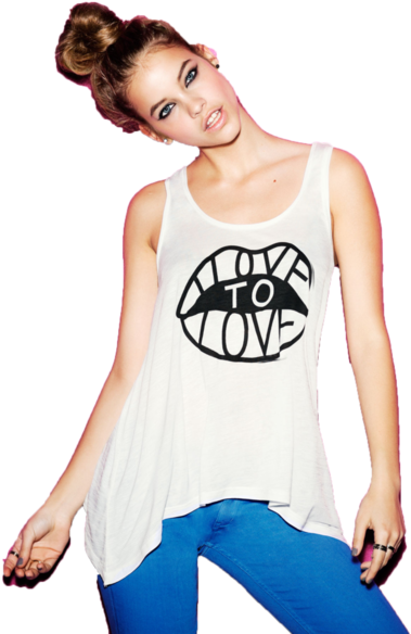 Barbara Palvin And Model Image - Barbara Palvin With Tattoos (500x584), Png Download