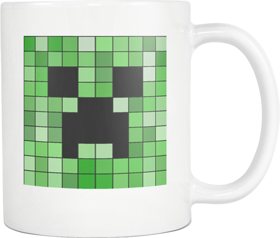 Minecraft Mug Sad Minecraft Creeper D1235 - Hama Bead Pattern Minecraft (1024x1024), Png Download
