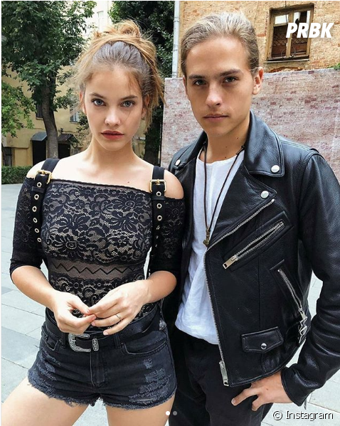 Dylan Sprouse En Couple Avec Le Mannequin Barbara Palvin - Dylan Sprouse Barbara Palvin (624x600), Png Download