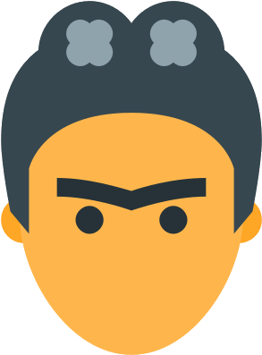 Frida Khalo Vetor (500x500), Png Download