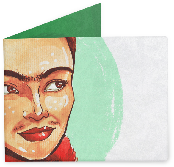 Carteira Frida Kahlo De Lílian Muniz Artna - Sketch (800x800), Png Download