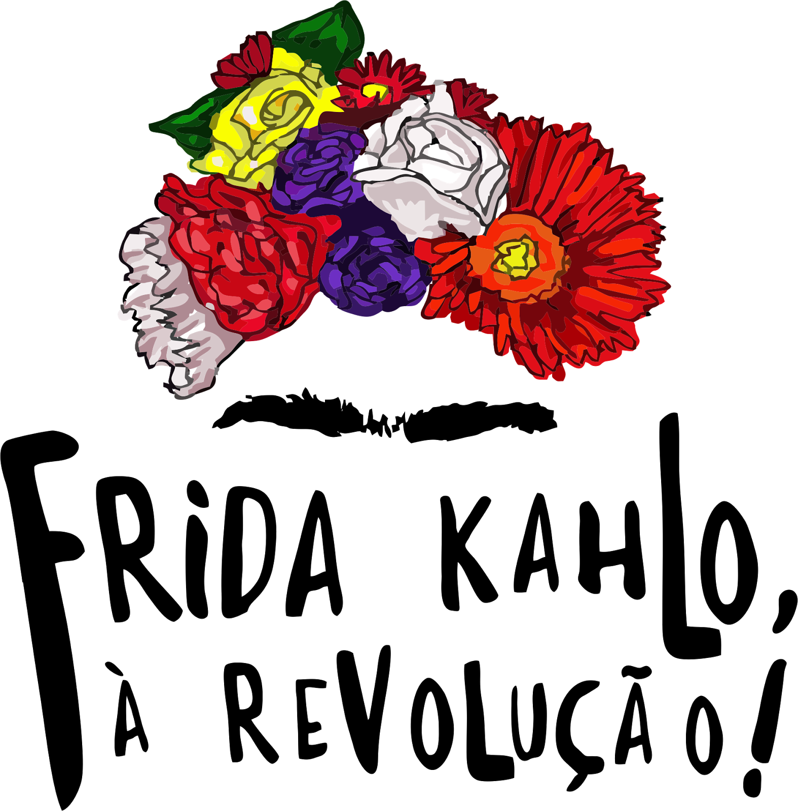 Postado Por Juçara Gaspar Às - Frida Kahlo Nome Preto E Branco (1574x1600), Png Download